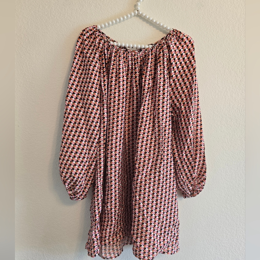 NWT H&M 70s Patterned Mini Dress